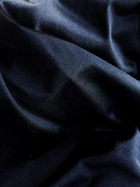 Premium Tricot Knit 2-Way Stretch Fabric - Soft & Durable Black Material for DIY Sewing, Dancewear & Activewear Projects