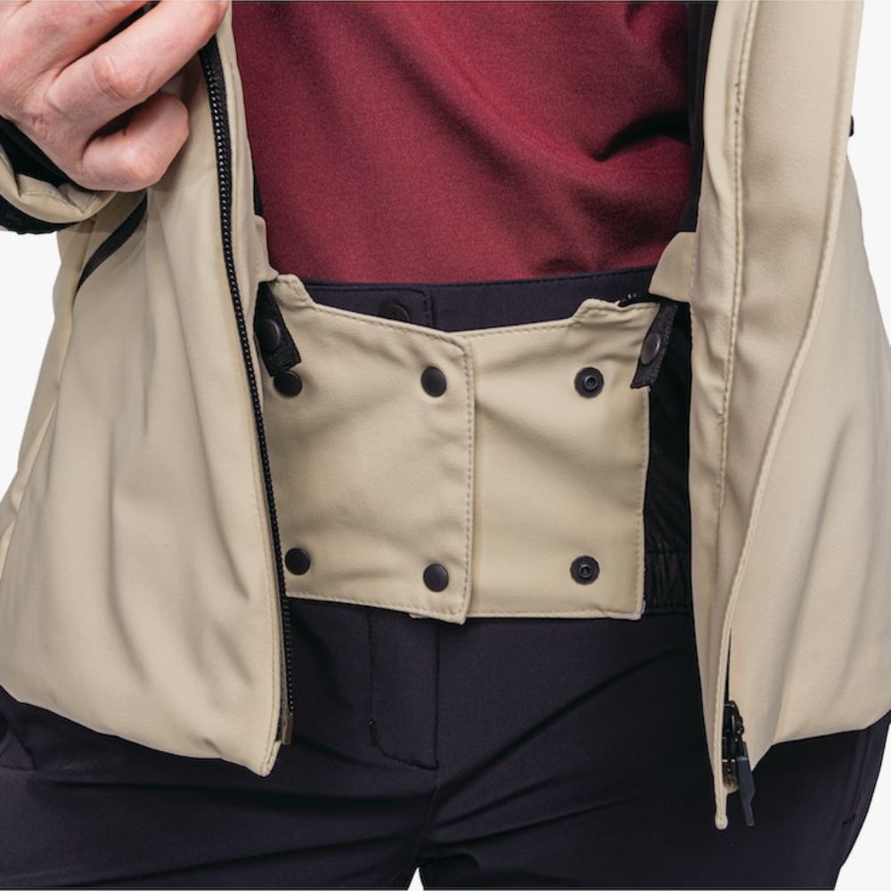 Schoffel Women's Misurina Down Ski Jacket - Smokey Sands - Warm & Waterproof Winter Coat for Skiing, Snowboarding & Outdoor Adventures