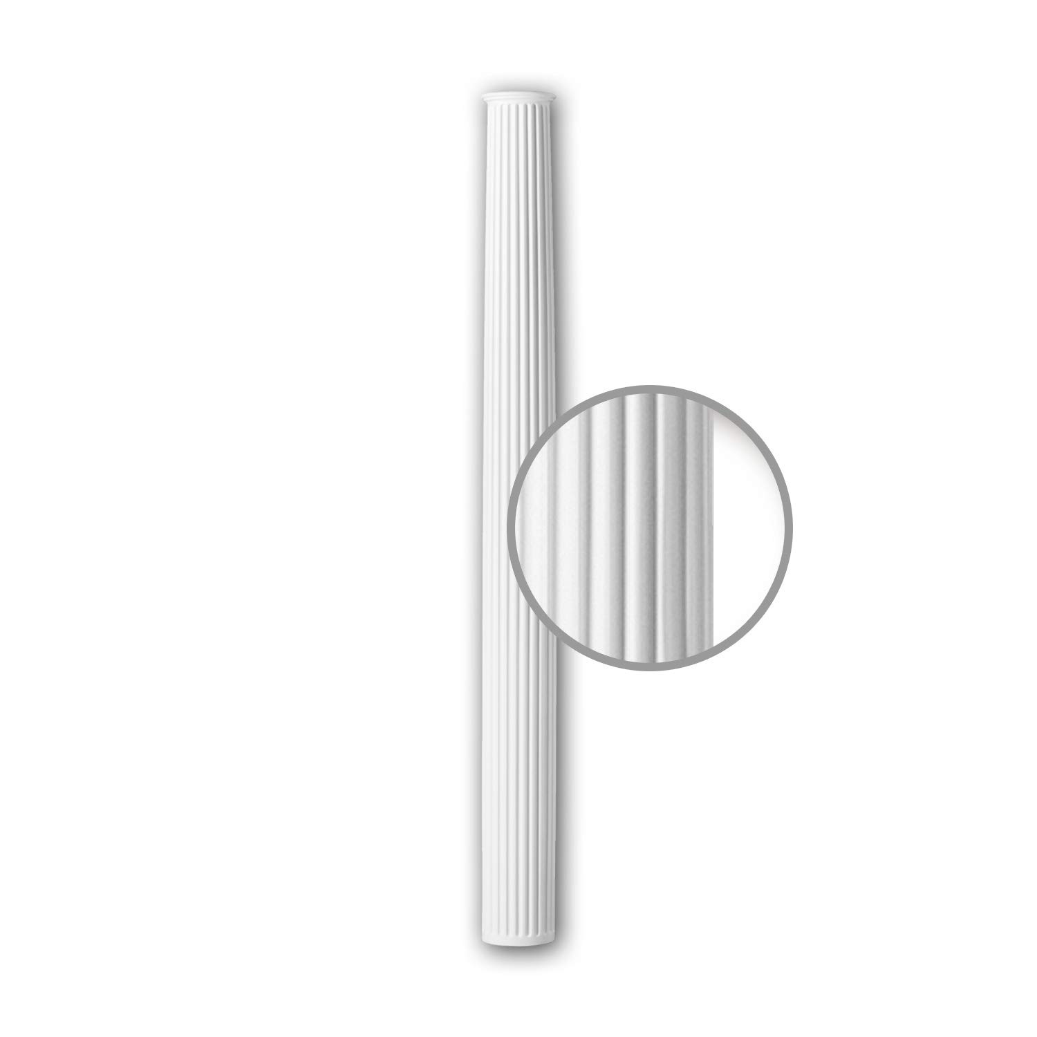 PRO[f]home® Corinthian Style White Facade Column Molding 416301 - Exterior Architectural Element for Classic Home & Garden Decor