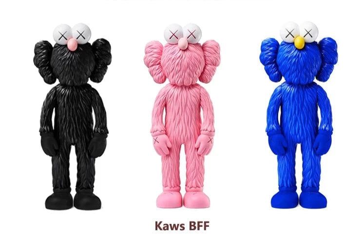 KAWS Open Edition Statue - BFF Inspired Collectible Art Figure for Home Decor & Gift Giving
