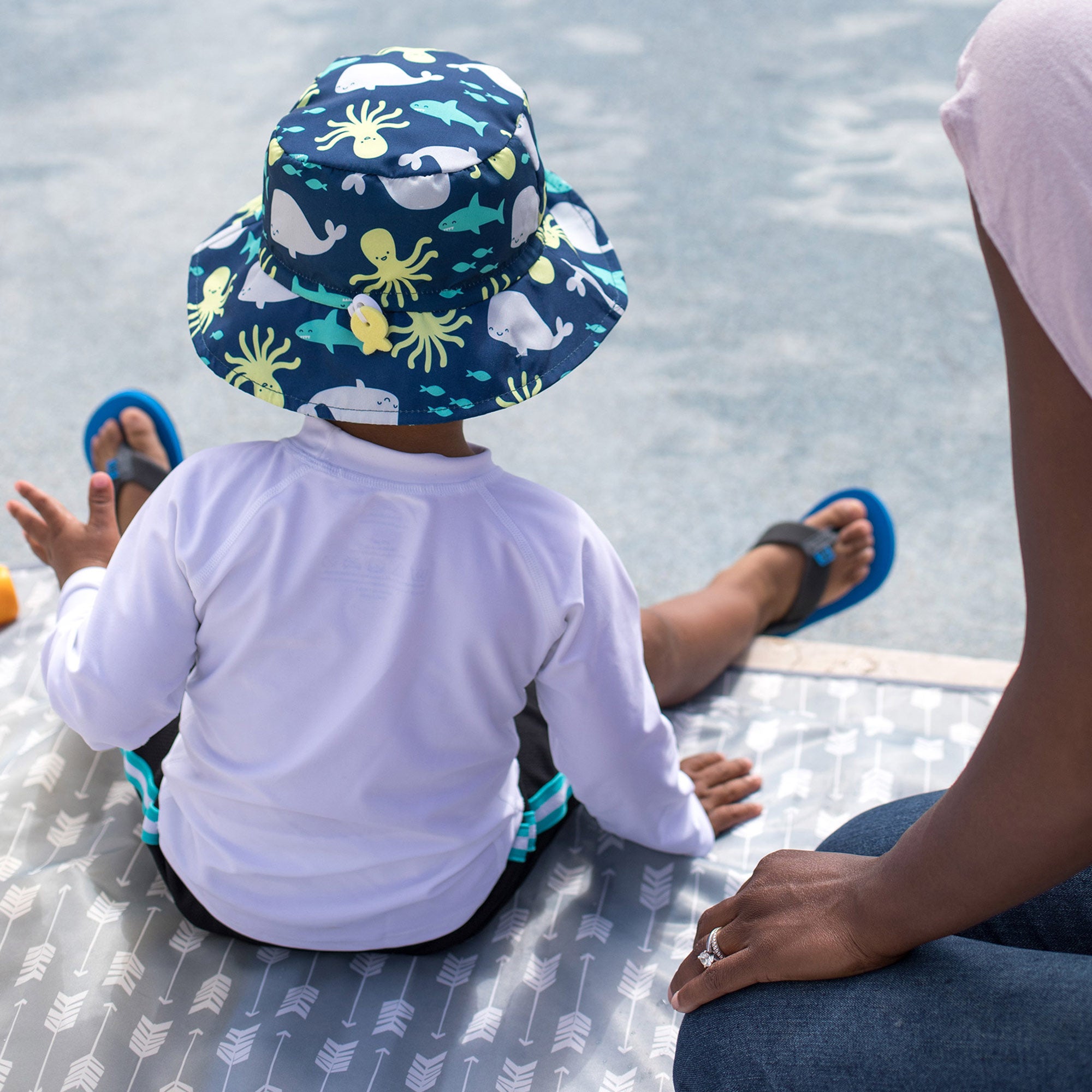 Bumkins Waterproof Splat Mat for Babies & Toddlers - Large Reusable Messy Mat for Mealtime, Crafts, and Play - Easy Clean Dining Mat for High Chairs and Floors