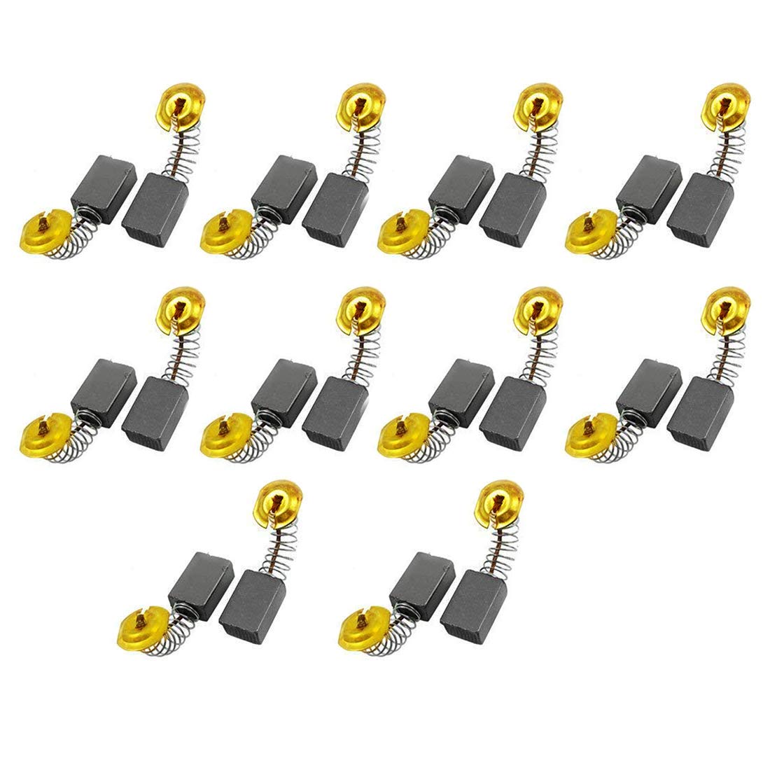 High-Quality Carbon Brushes for Motors - 17mm x 11mm x 7mm (Pack of 20) - Perfect for Power Tools, Appliances, and Industrial Equipment Replacement