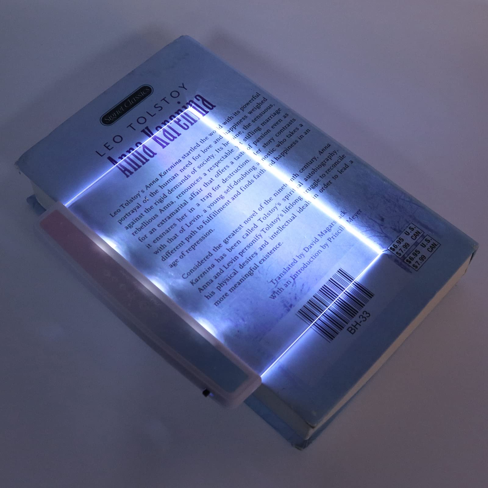 Horoper LED Reading Lamp - Portable Flat Book Light with Star Sticker Pattern, Eye-Caring LED Light for Students, Perfect for Night Reading in Campus Dormitory (USB Powered, Not Battery Included) | Ideal for Studying, Bedtime Reading & Travel Use