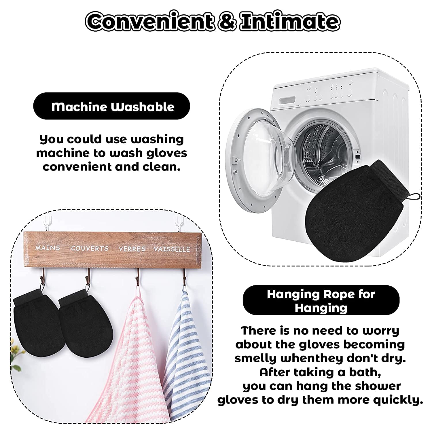 Zoxito Exfoliating Glove for Body & Face - Double-Layer Viscose Fiber Scrub Mitt for Dead Skin Removal, Tanning & Smooth Skin - Pack of 2 (Perfect for Shower, Spa & Pre-Self Tanning Preparation)