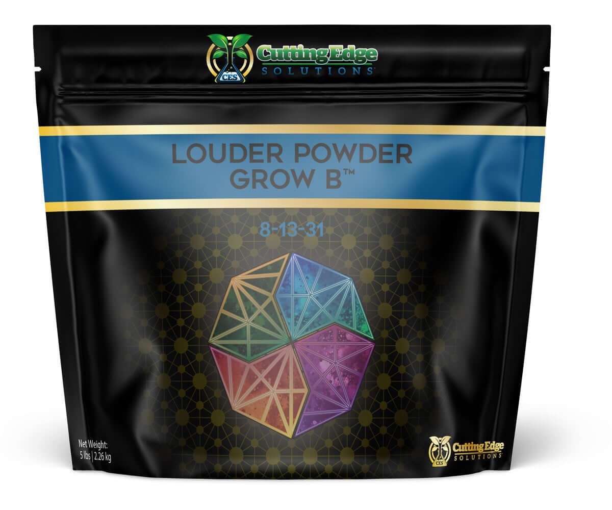 Cutting Edge Solutions Louder Powder Grow B (8-13-31) - 5 lb Bag | High-Performance Plant Fertilizer for Hydroponics, Soil & Indoor Gardening
