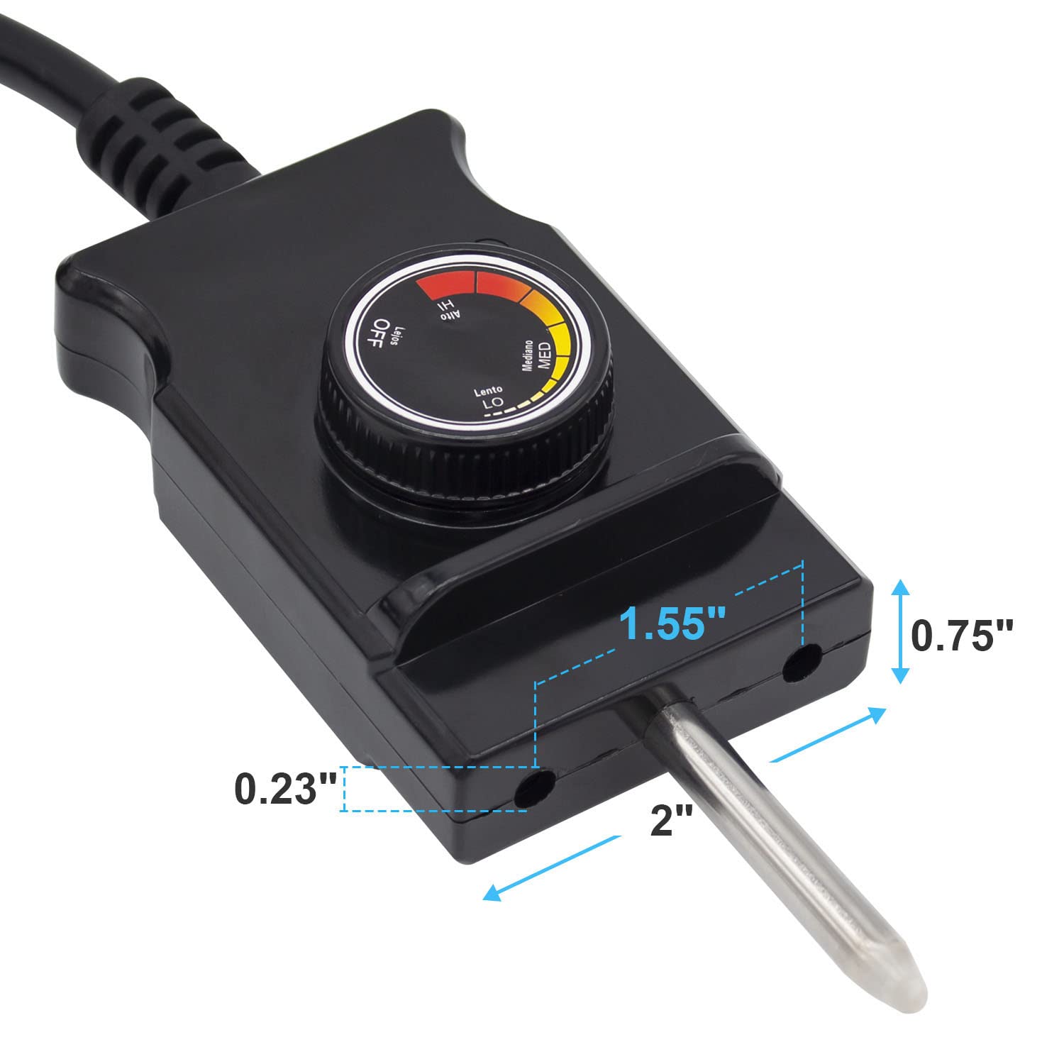 Adjustable Thermostat Controller Probe Cord for Masterbuilt MB20070210 & MB25075517 Electric Smokers | Compatible with Outdoor Cooking Smokers & Grills | Perfect for BBQ, Smoking Meat, and Backyard Cooking