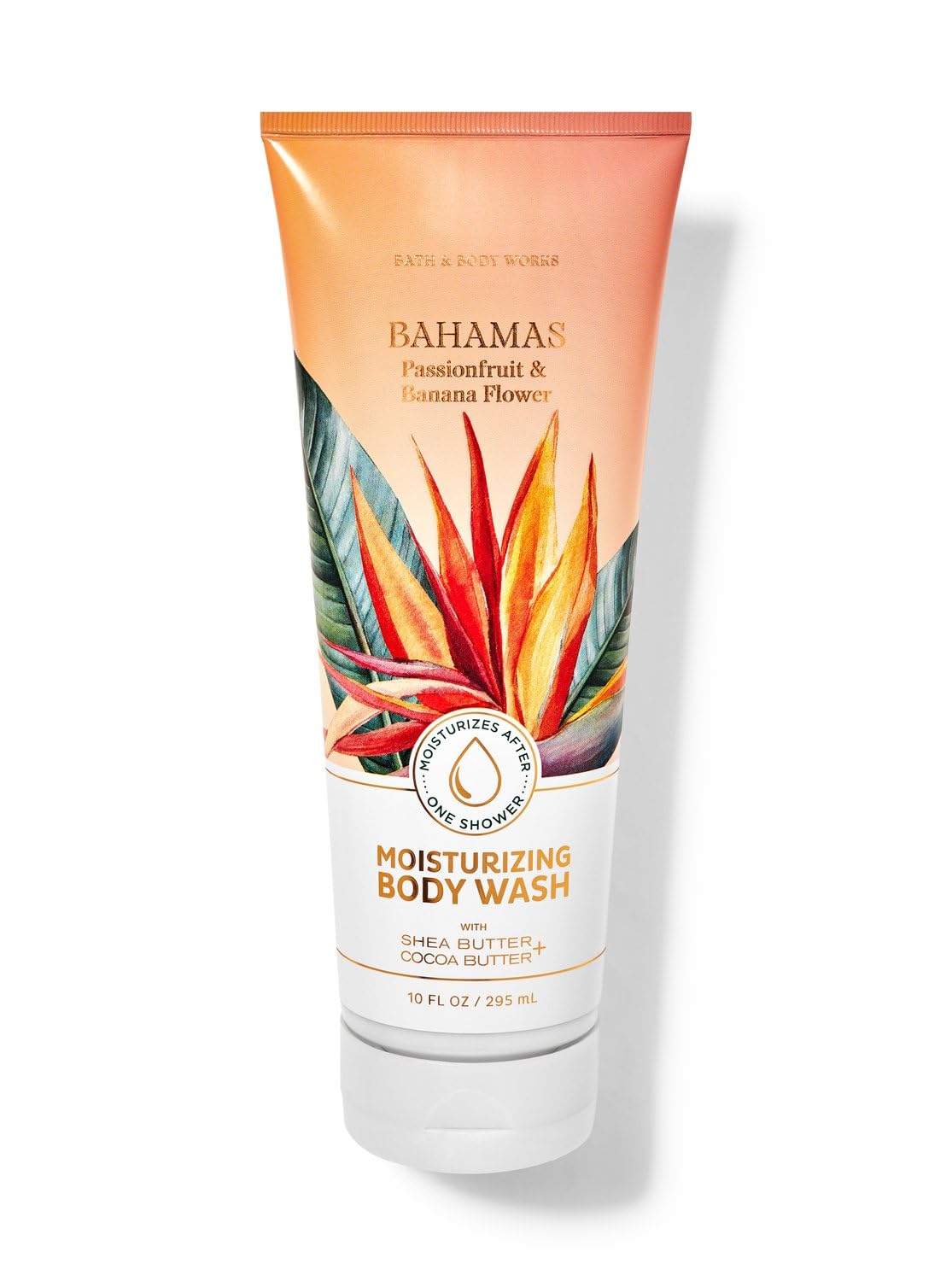 Bath and Body Works Bahamas Passionfruit & Banana Flower Moisturizing Body Wash - 10 oz Hydrating Shower Gel for Soft Skin - Tropical Scented Bath Essential for Spa Days & Relaxing Showers
