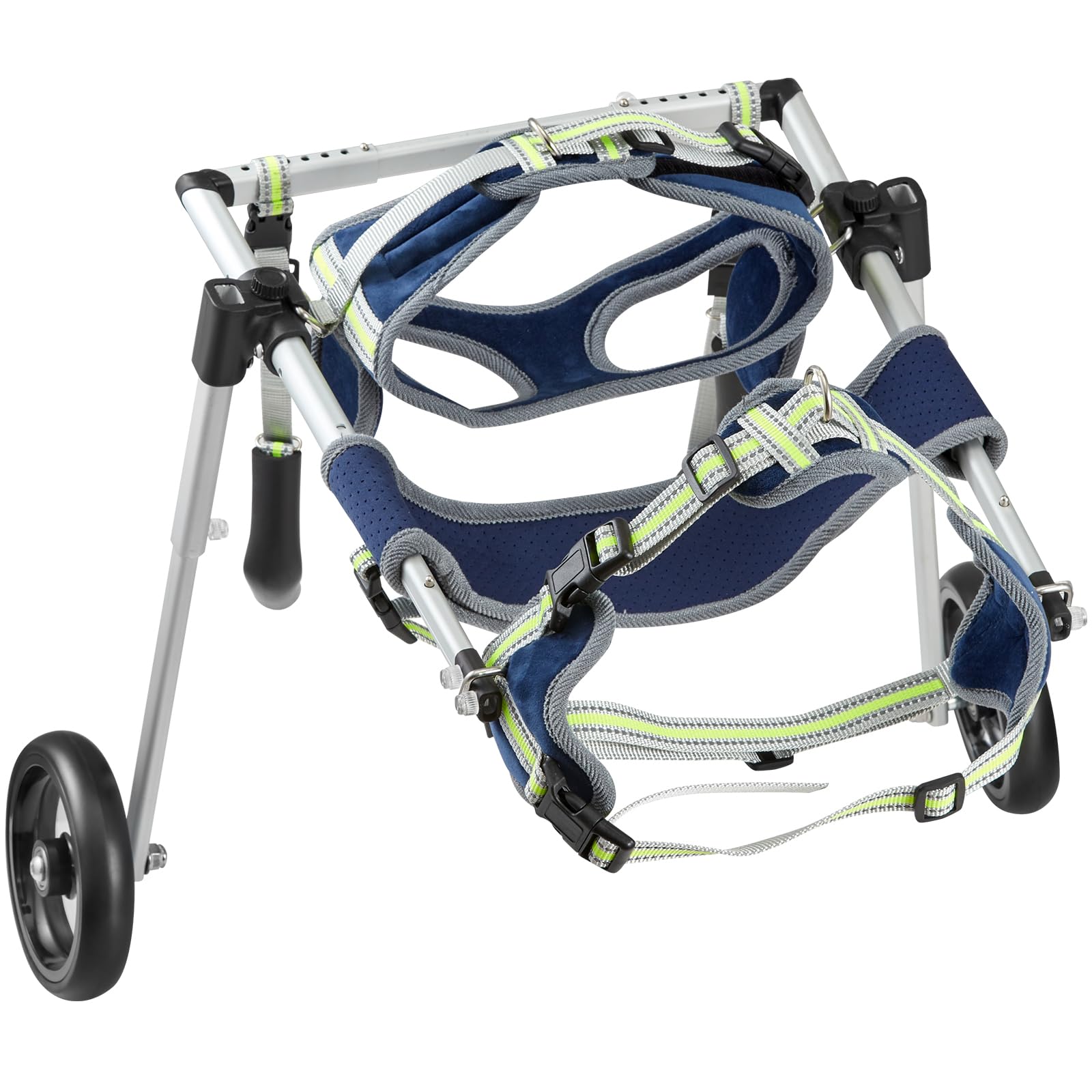 VEVOR Small Dog Wheelchair for Back Legs - Adjustable & Lightweight Pet Mobility Cart with 2 Wheels for Injured, Disabled, or Paralyzed Dogs - Perfect for Hind Limb Weakness Recovery & Daily Mobility Assistance