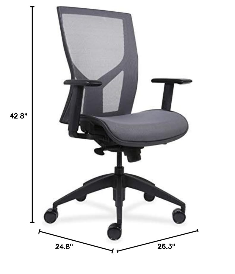 Lorell Ergonomic High-Back Office Chair with Breathable Mesh Back & Seat - Perfect for Home Office, Gaming, and Workspace Comfort