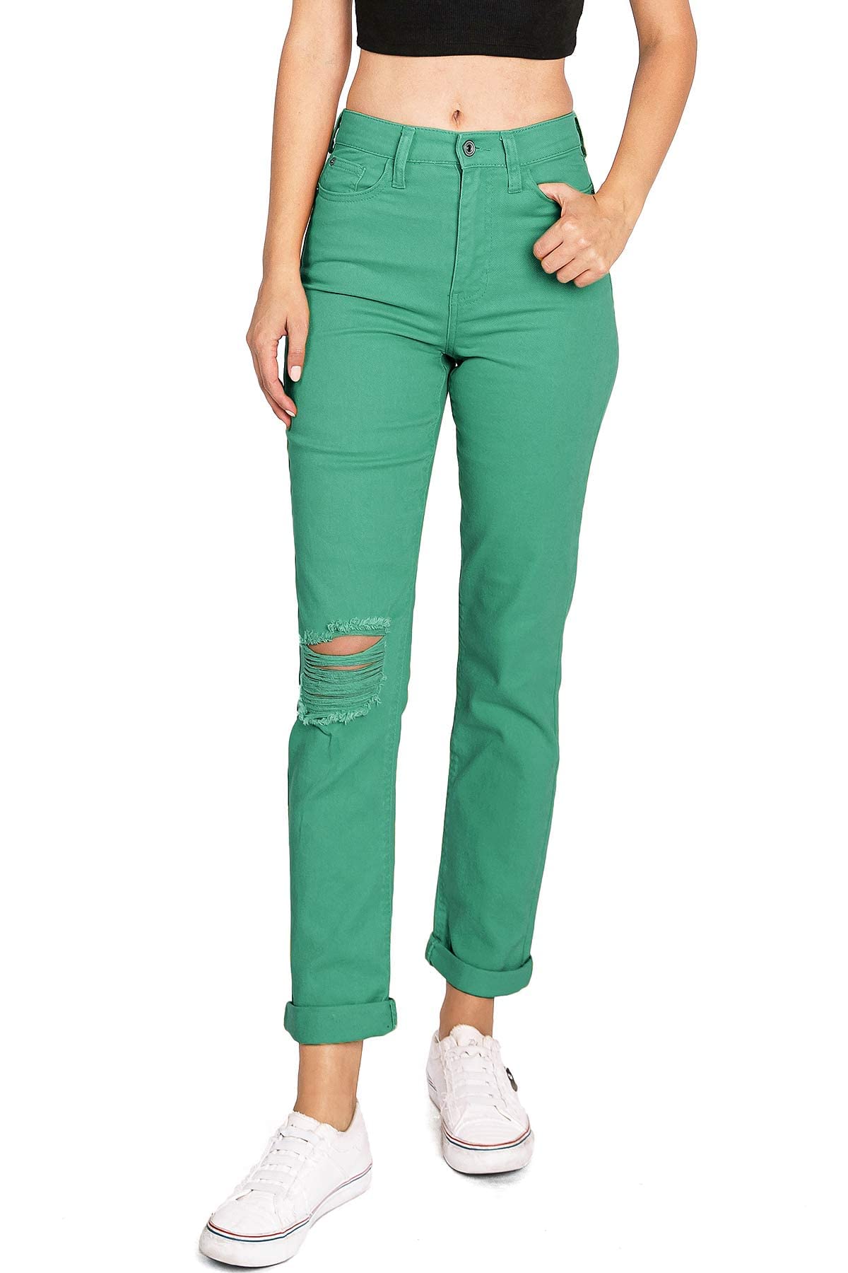 Celebrity Pink Women's High Rise Slim Fit Straight Leg Jeans for Juniors - Stylish & Comfortable Denim Pants for Casual Wear, School, and Everyday Outfits