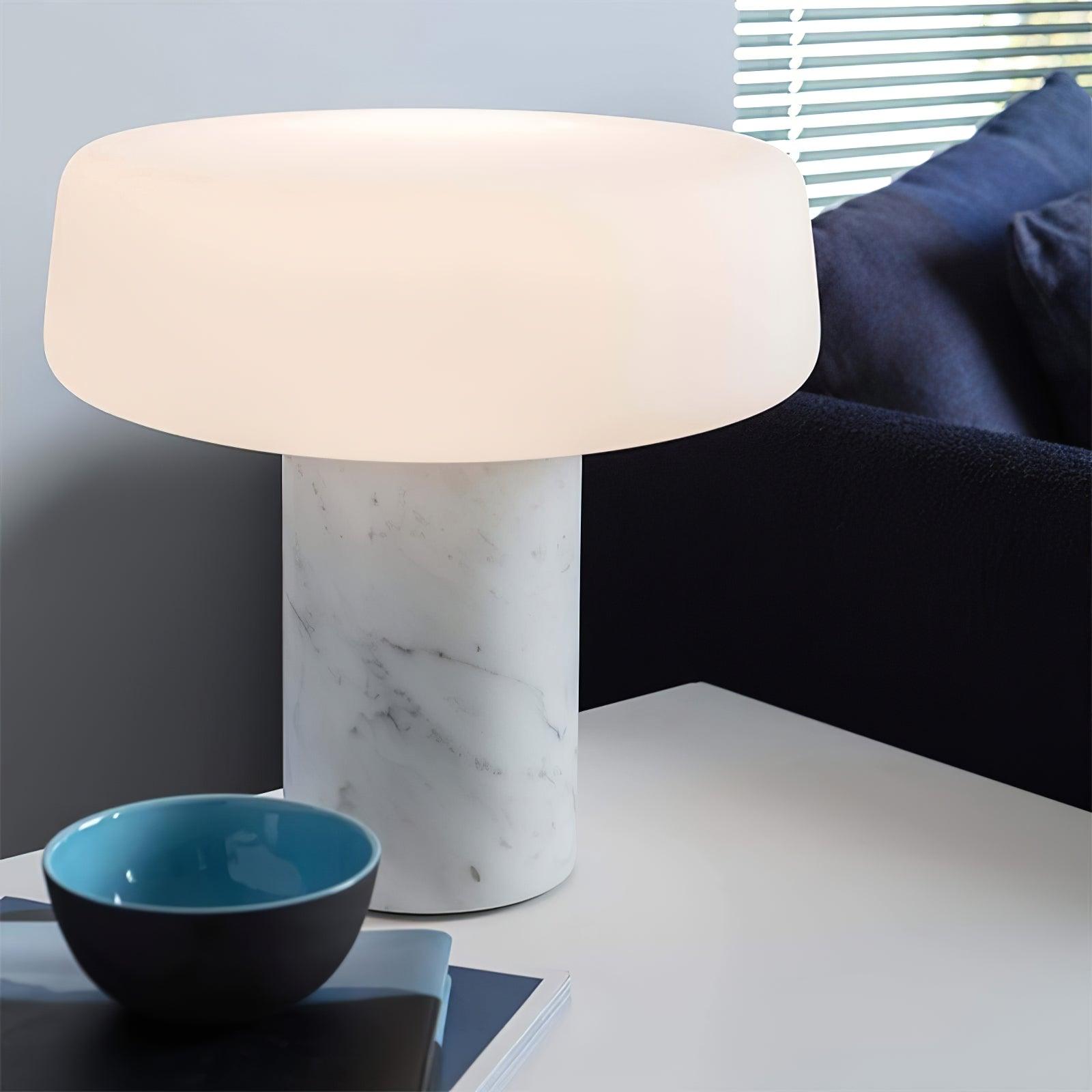 Modern Solid Wood Table Lamp - Warm White LED Light for Living Room, Bedroom, or Office Desk - Perfect for Reading, Working, and Creating Cozy Ambiance