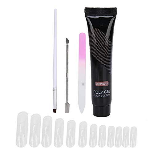 Professional Nail Extension Kit - UV Gel Polish, Nail Files, Tips, Cuticle Pliers & Art Brushes for Salon-Quality Manicures at Home | Perfect for DIY Nail Art, Gel Extensions & Manicure Enthusiasts