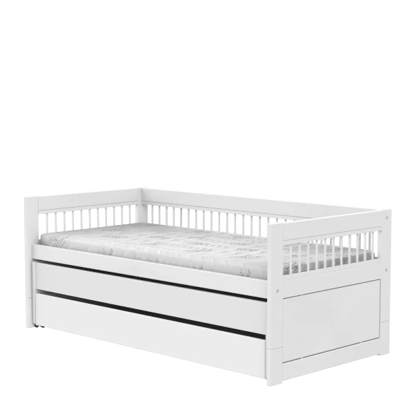 Space-Saving Cabin Bed with Pull-Out Guest Bed & Storage Drawer - Perfect for Kids Rooms, Guest Rooms & Small Apartments