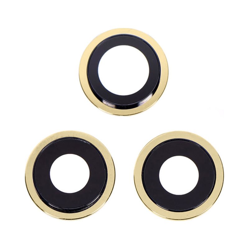 Original iPhone 12 Pro Rear Camera Lens Replacement with Colored External Frame (3-Pack) - High-Quality Repair Part for DIY Fixes, Photography Enthusiasts & Professional Technicians