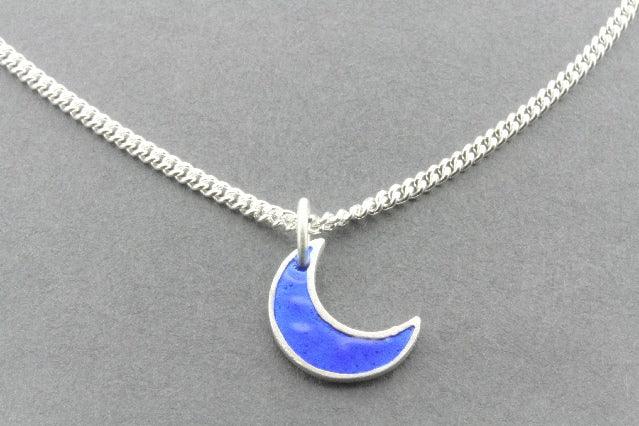 Blue Moon Pendant Necklace - Sterling Silver Jewelry for Women - Perfect for Everyday Wear, Gifts & Special Occasions