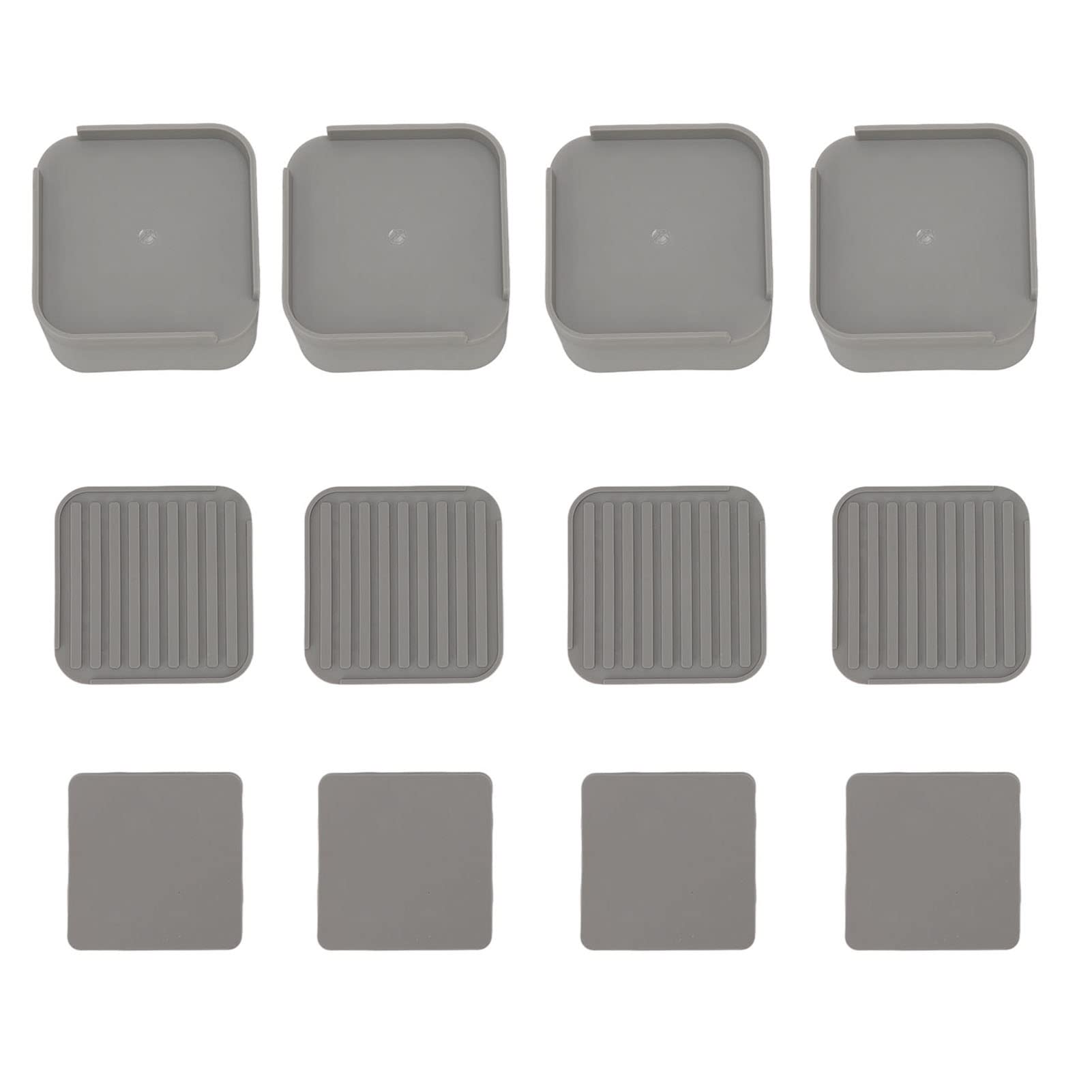 FTVOGUE 4 Sets 2 Inch Furniture Leg Pads - Bed, Table, Cabinet, Sofa & Washing Machine Non-Slip Leveling Feet - Protect Floors & Reduce Noise for Home Appliances & Furniture