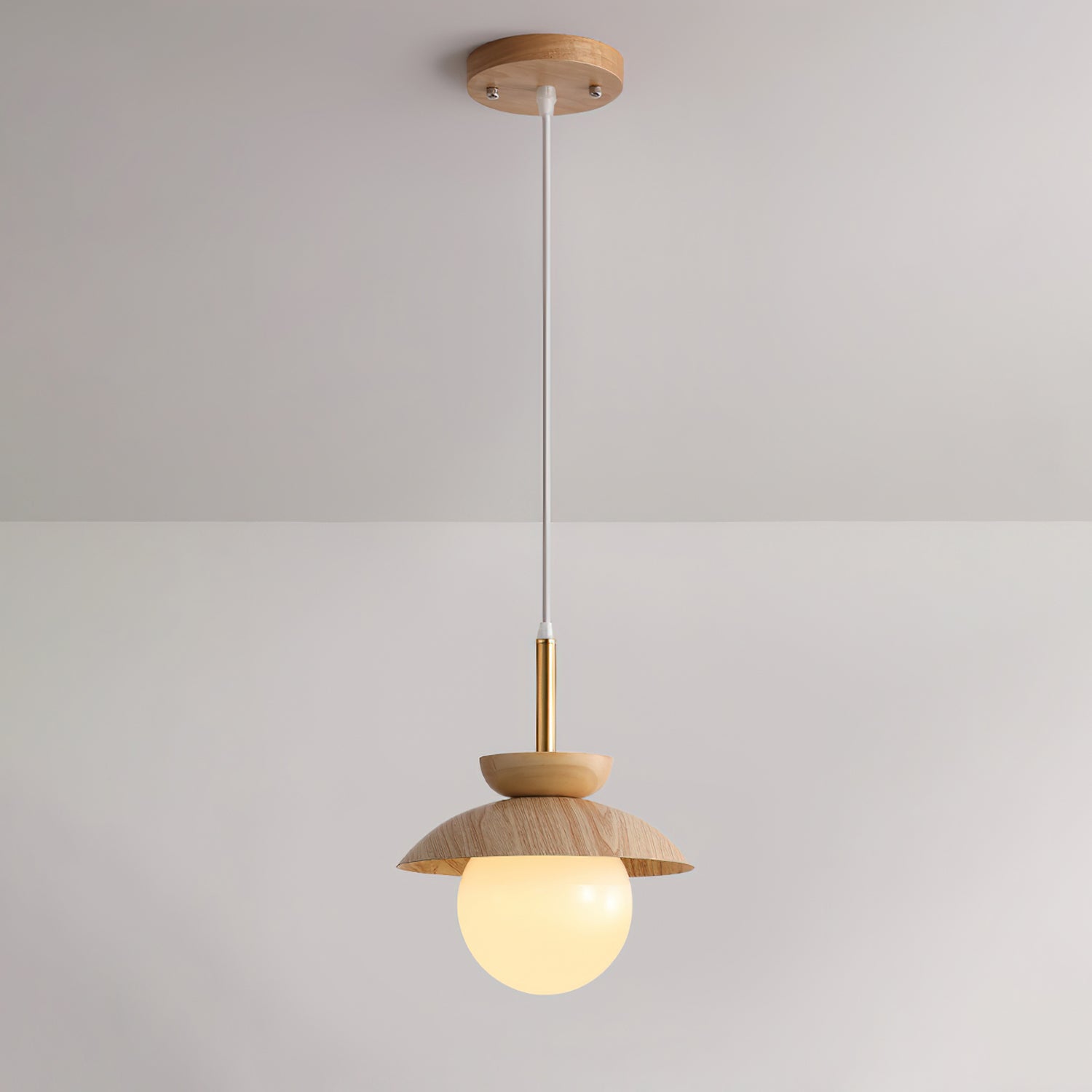 Handmade Wooden Fruit Pendant Light - Natural Wood Hanging Chandelier for Kitchen, Dining Room & Bedroom Decor