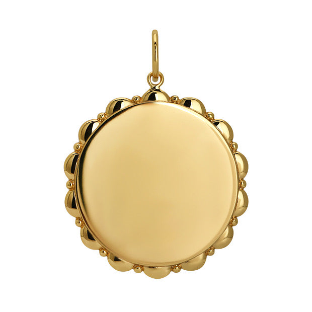 Goldbug Collection Round Dot & Dash Pendant Necklace - Sterling Silver Minimalist Jewelry for Women - Perfect for Everyday Wear & Gift Giving