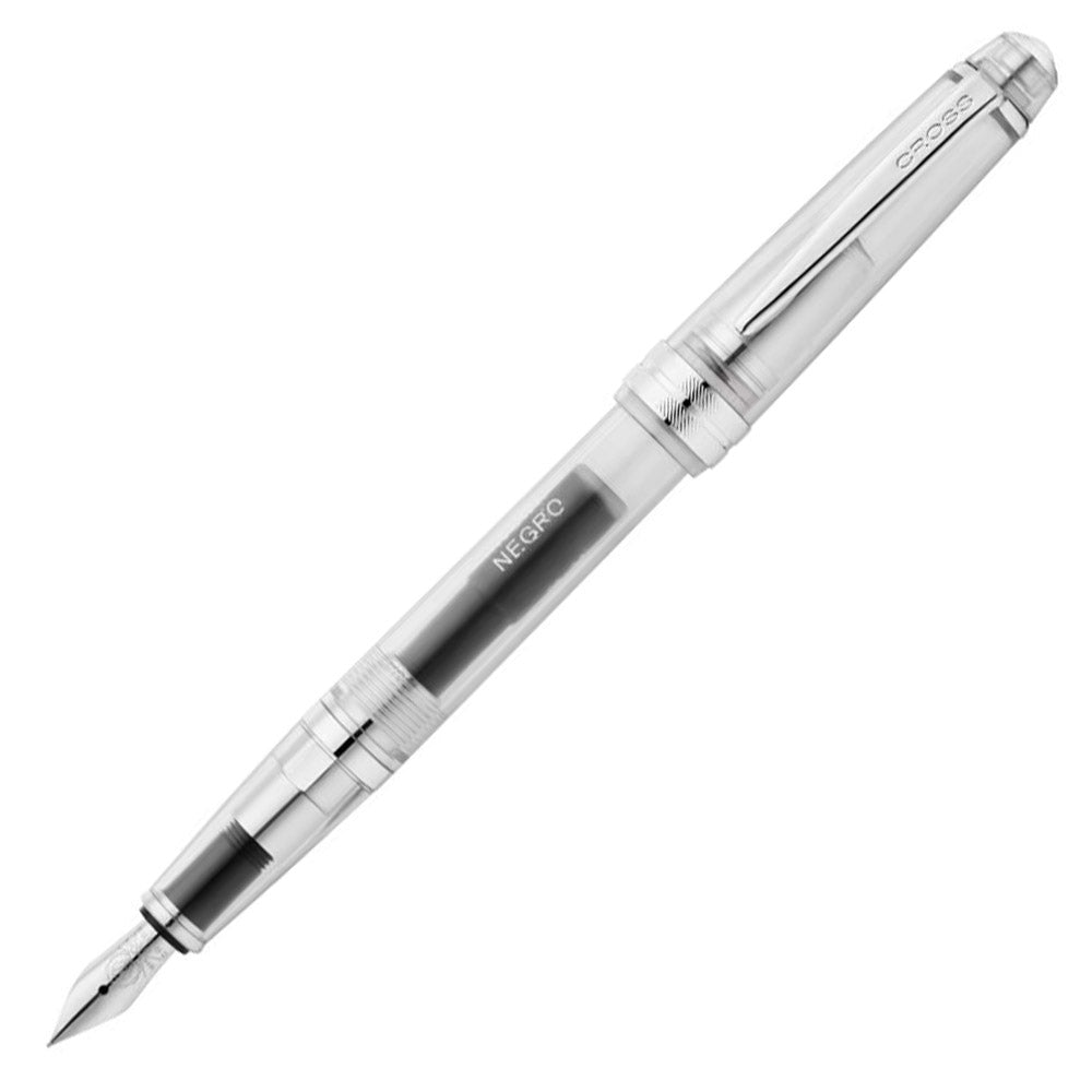 Cross Bailey Light Translucent Clear Fountain Pen - Extra Fine Nib for Calligraphy, Journaling & Note Taking - Premium Writing Gift for Students & Professionals