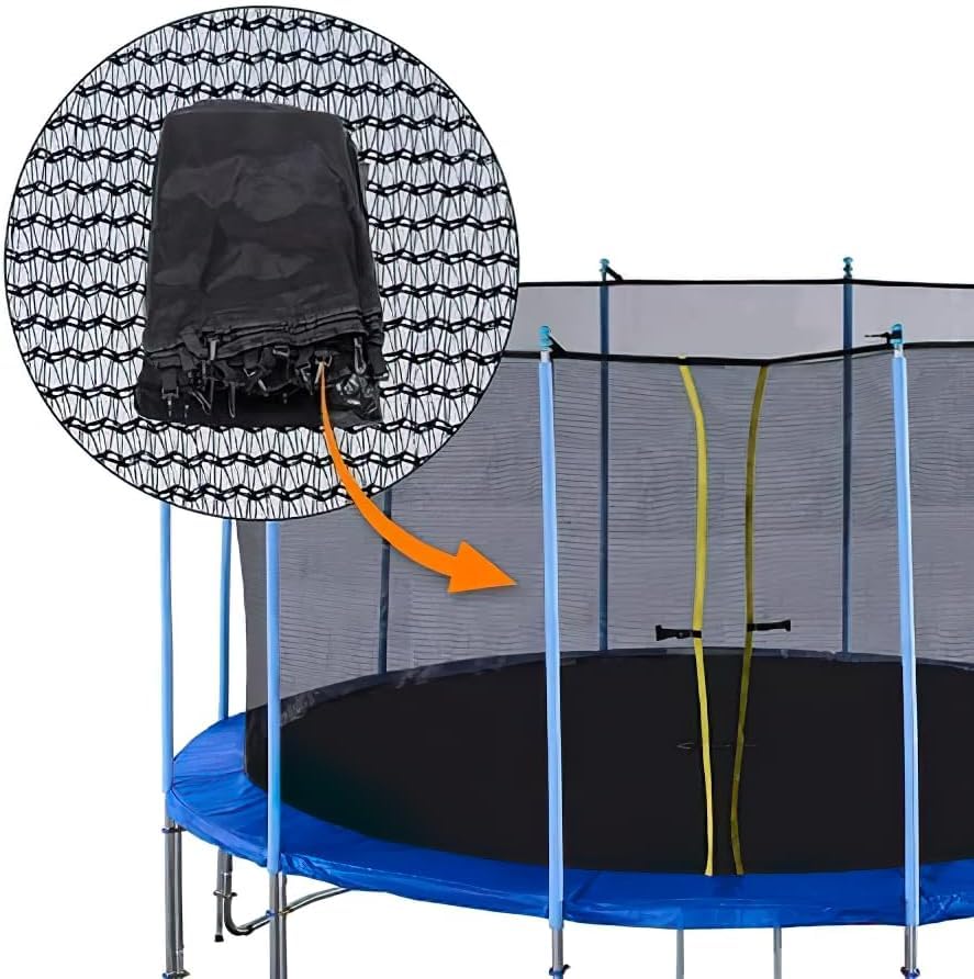 ExacMe Round Trampoline Safety Net Replacement - No Poles Included, Durable Inner Enclosure Net for Outdoor Play & Backyard Fun
