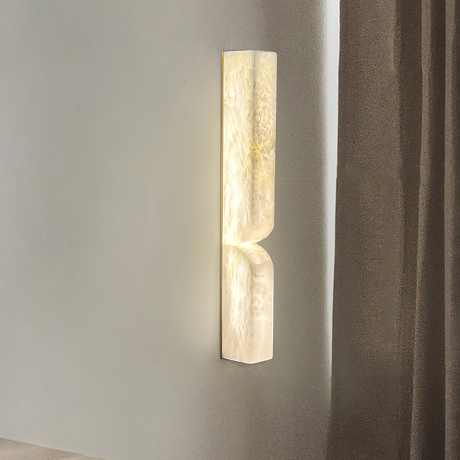 Alabaster Essence Wall Sconce - Elegant Handcrafted Light Fixture for Bedroom, Living Room & Hallway Decor - Perfect for Ambient Lighting and Home Interior Design