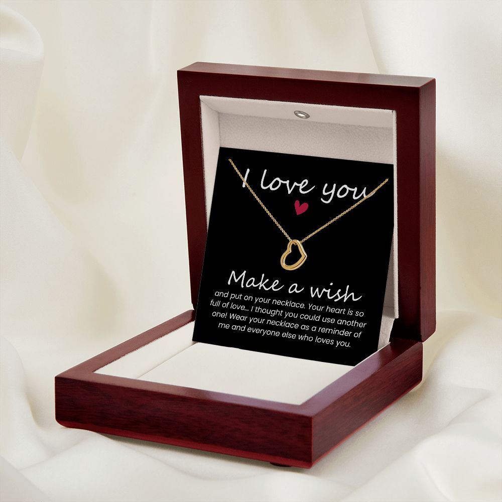 Heart Necklace for Women - Elegant Gift for Wife, Mom, Girlfriend - Perfect for Christmas, Birthday, Anniversary & Valentine's Day - Ideal for Romantic Occasions & Special Moments