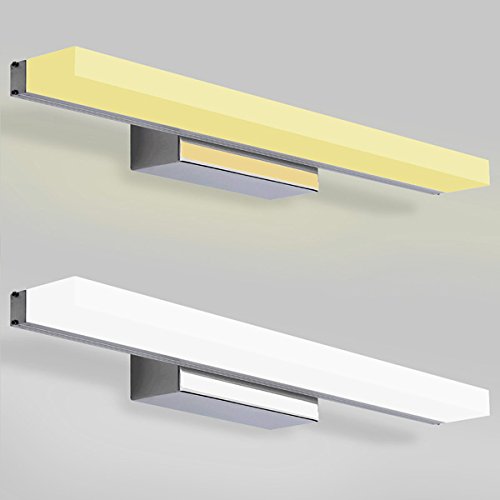 WOAIX 100cm 16W 88 LED Modern Bathroom Mirror Front Light - Stainless Steel Wall Lamp 1280lm 85-265V (White) - Perfect for Vanity, Makeup, and Bathroom Lighting