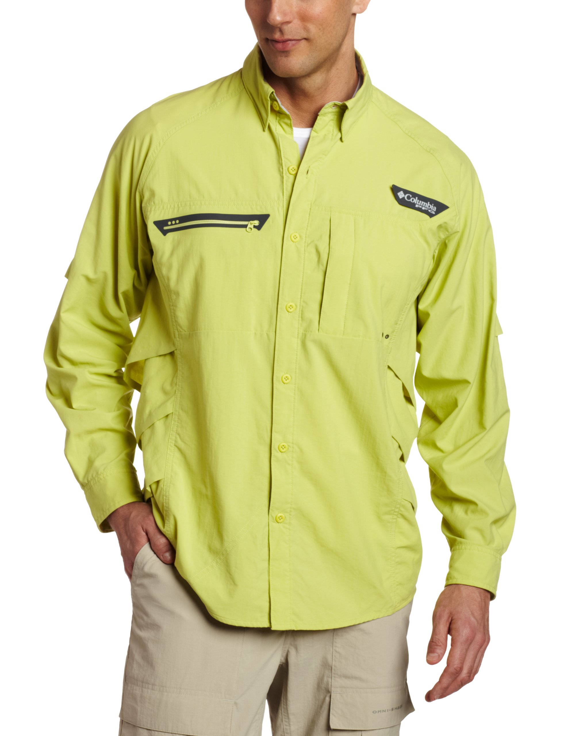 Columbia Men's Airgill Chill Long Sleeve Shirt - UPF 50+ Sun Protection, Moisture-Wicking & Breathable Hiking Shirt for Outdoor Adventures, Camping & Travel