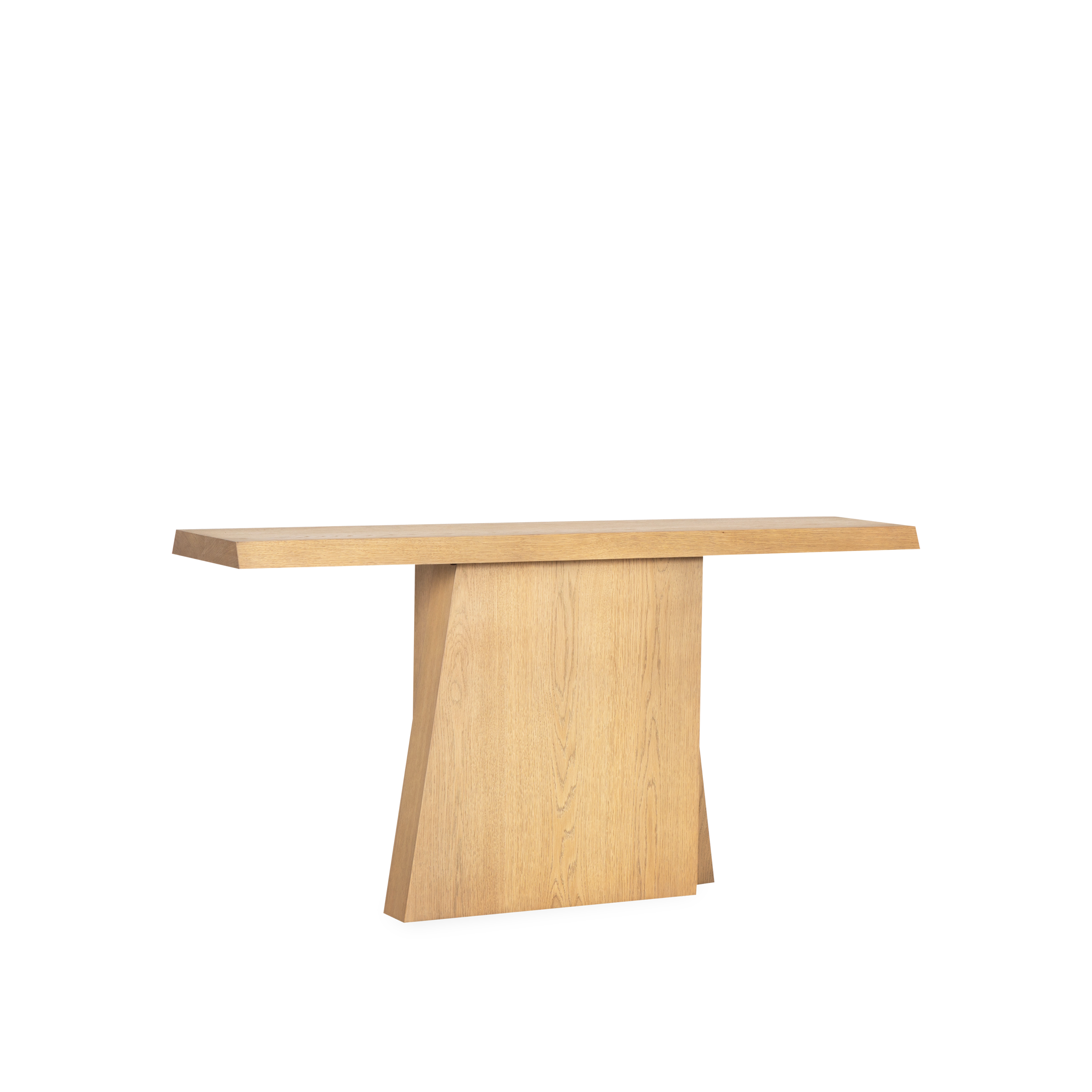 Modern Oblique Console Table - Entryway Sofa Table with Storage Shelf, Farmhouse & Mid-Century Style - Perfect for Hallway, Living Room & Bedroom Decor