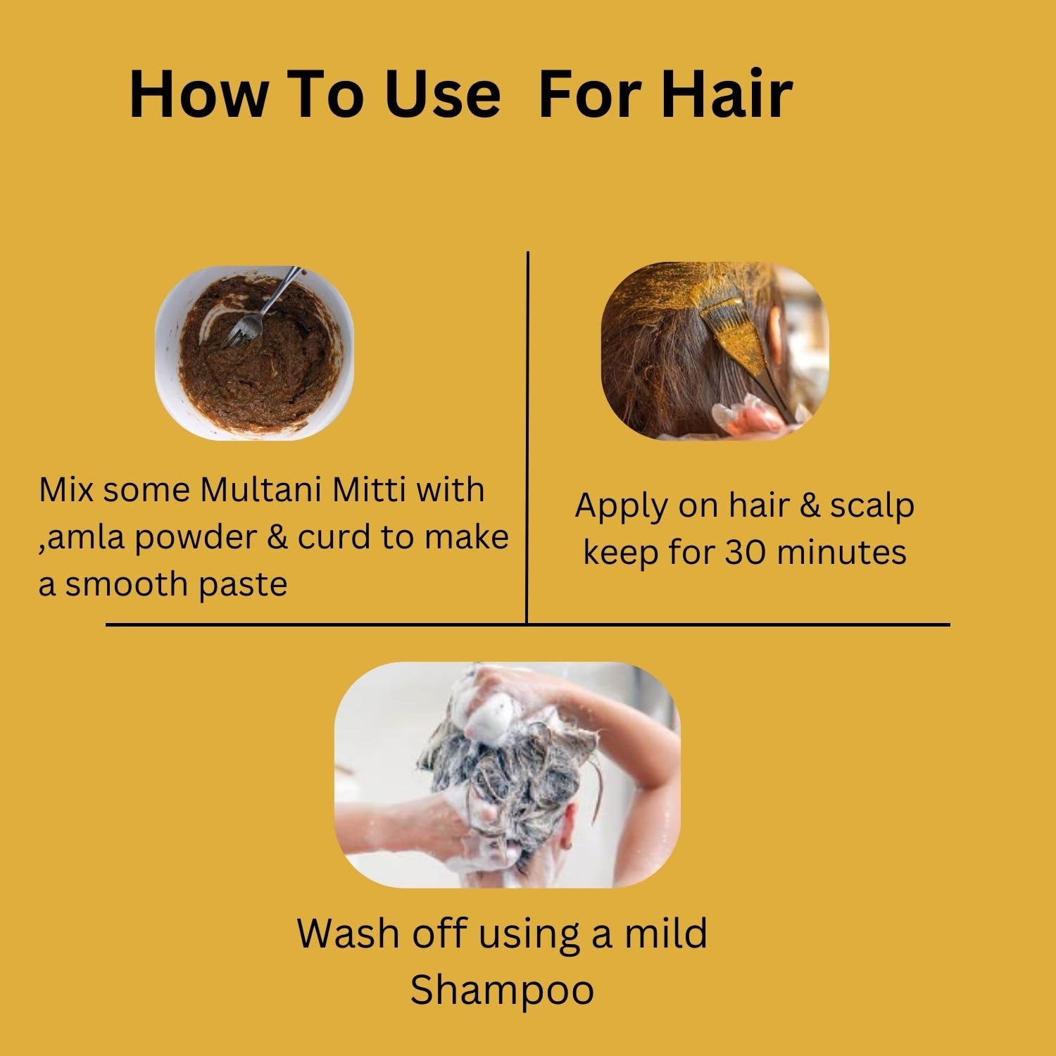 Pure & Natural Multani Mitti (Fuller's Earth) Powder for Face Pack - 100g x 3 (300g Total) | Deep Cleansing, Oil Control & Glowing Skin | DIY Facial Mask & Beauty Treatments