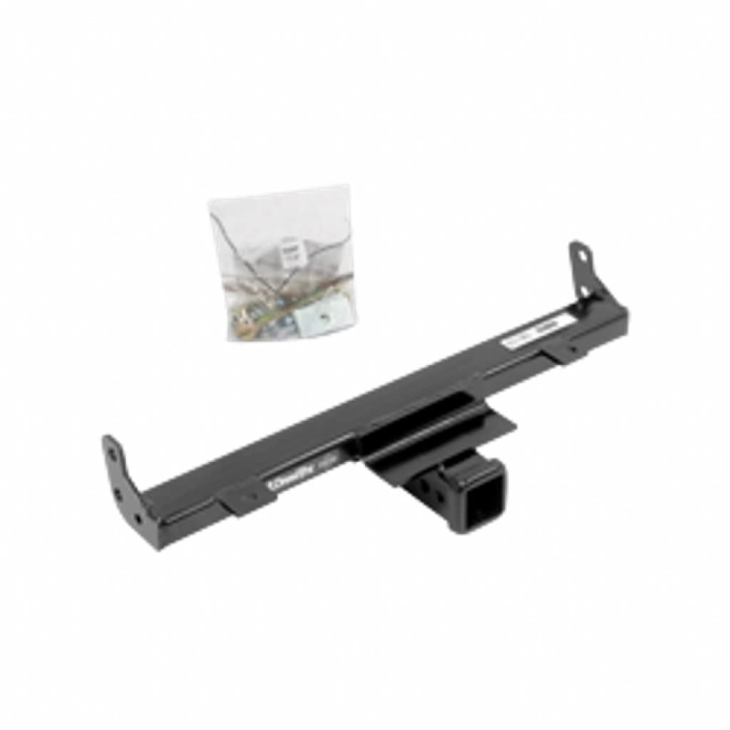 Draw-Tite Black Powder Coated Front Mount Receiver Hitch for Jeep Wrangler (2007-2017) | Heavy Duty Towing & Off-Road Accessories | Perfect for Bike Racks, Cargo Carriers & Trailers