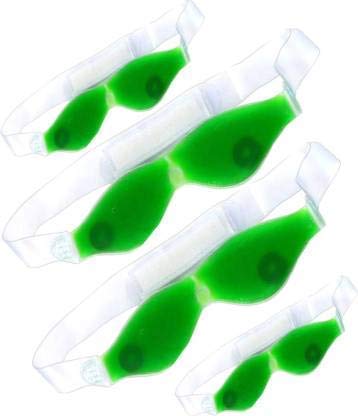 TREE FIT Aloe Vera Cooling Gel Eye Mask - Pack of 4 | Soothing Ice Therapy for Dark Circles & Puffy Eyes | Perfect for Summer, Travel & Post-Workout Recovery | Hydrating Eye Care Treatment for Fatigue Relief