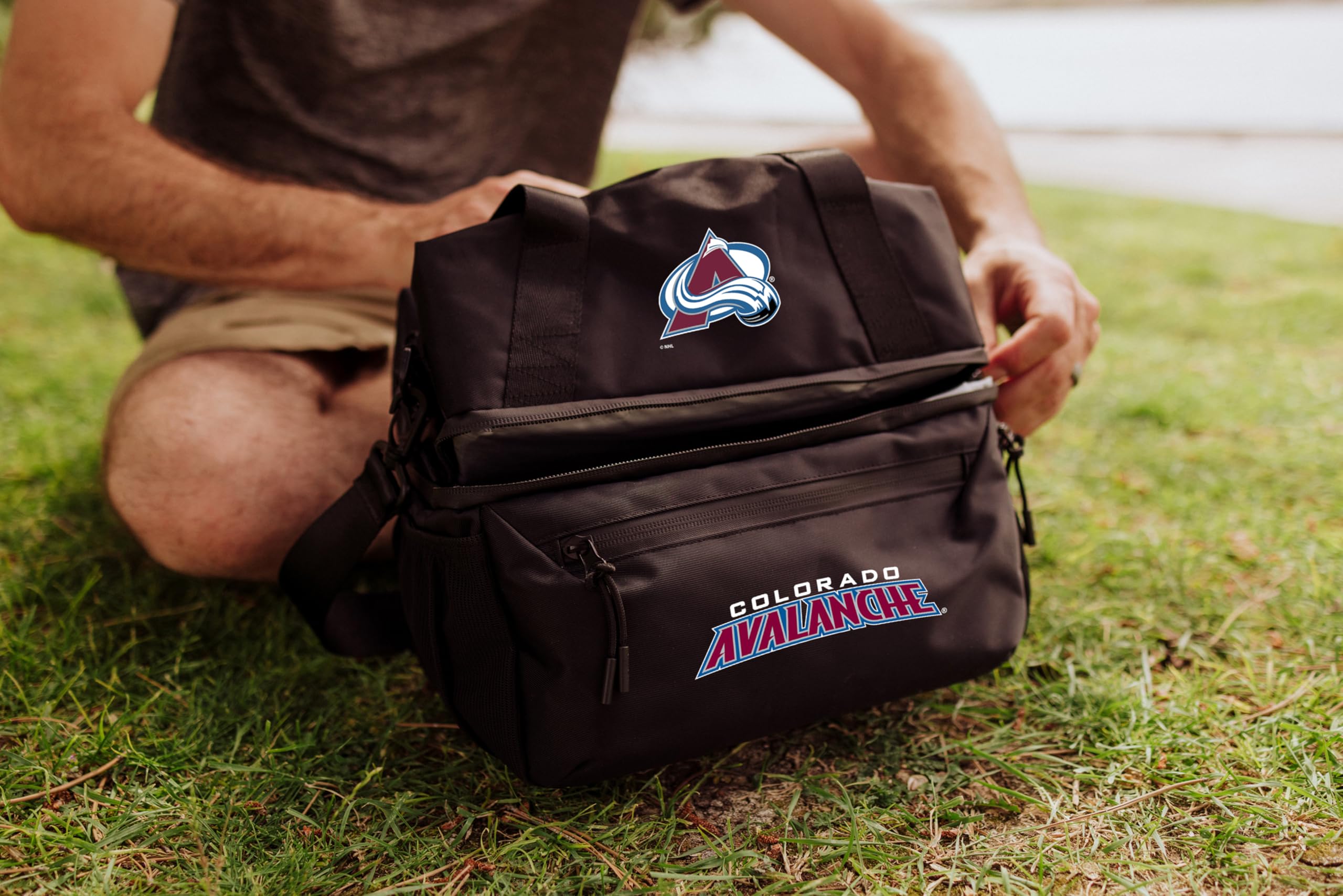 PICNIC TIME NHL Tarana Insulated Lunch Bag Cooler with Utensils - Eco-Friendly Recycled Material Lunch Box & Picnic Set - Perfect for Work, School, Camping & Outdoor Activities