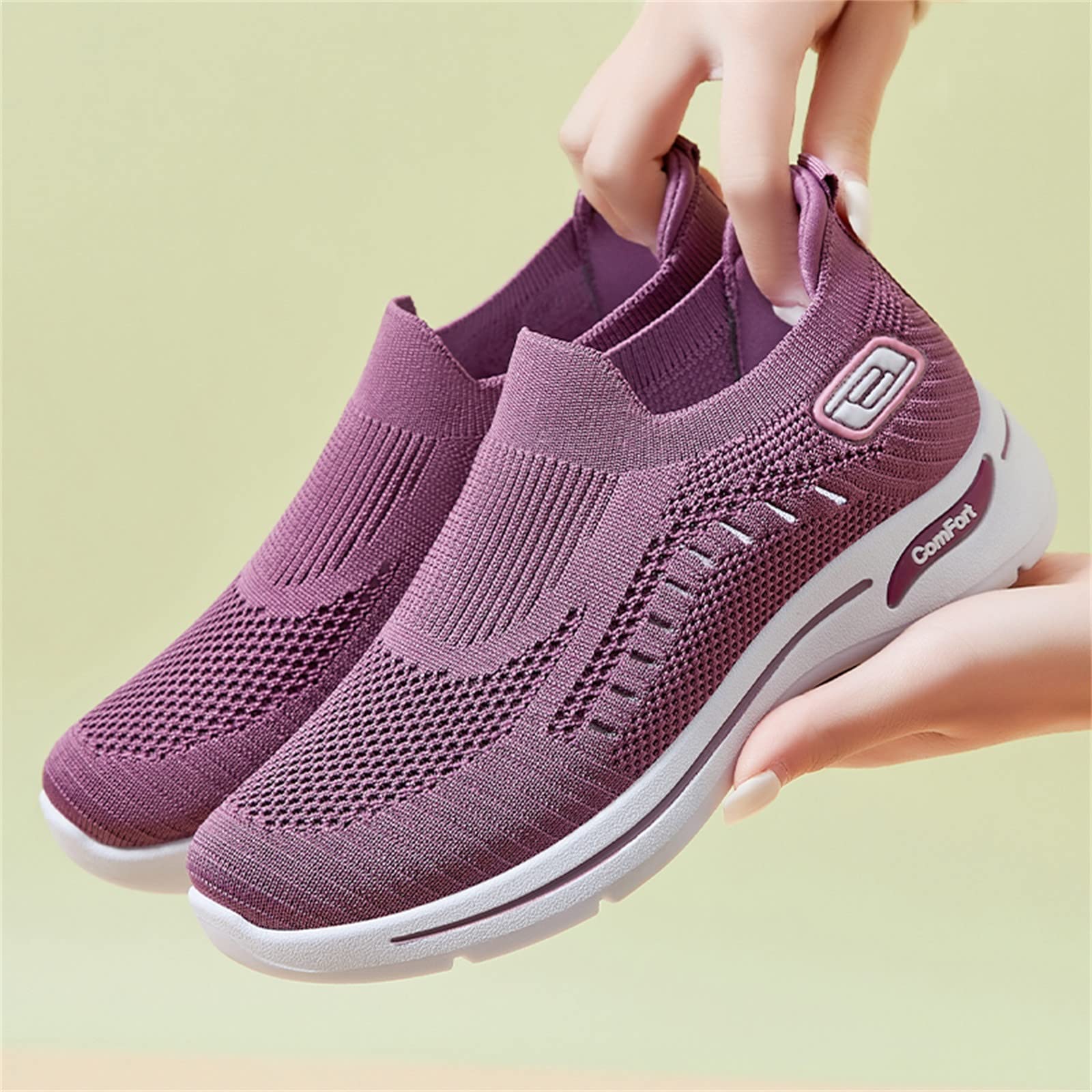 Women's Running Shoes - Lightweight Comfortable Athletic Sneakers for Jogging, Walking & Nursing - Slip On Orthopedic Sport Shoes for Women - Perfect for Workouts, Gym, and Daily Wear
