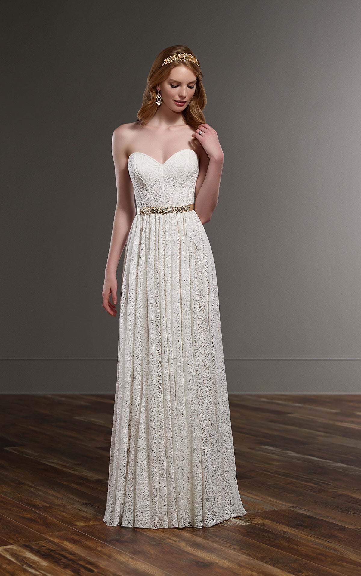 Martina Liana Sadie Sample Wedding Skirt - A-Line Tulle Bridal Gown with Lace Appliques for Bridal Shower, Wedding Ceremony & Formal Events
