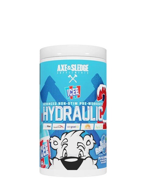Axe & Sledge Hydraulic V2 Non-Stimulant Pre-Workout Powder - 450g for Muscle Pump & Endurance | Gym, Bodybuilding & Fitness Training