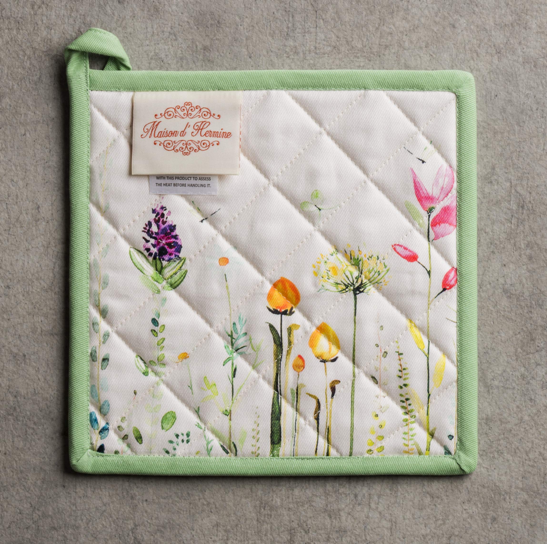 Premium 100% Cotton Pot Holders Set of 2 - 8