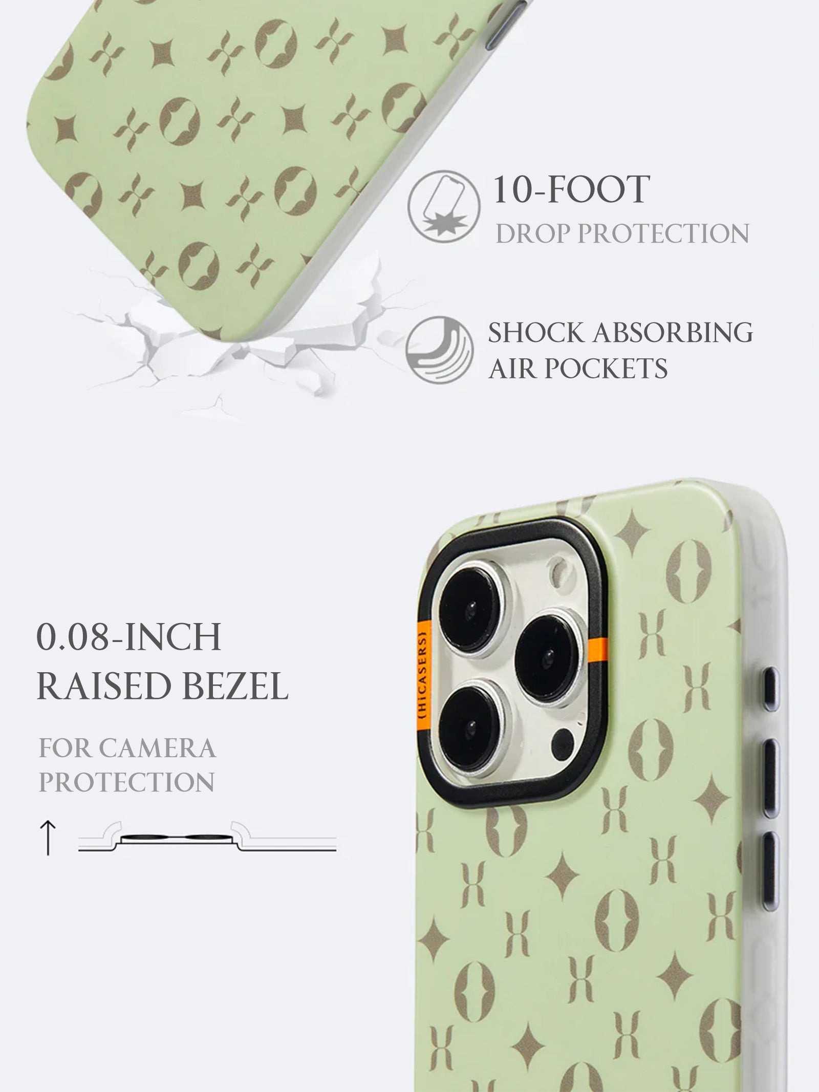 Custom Logo Phone Case - Pale Sage Green - Protective & Stylish Cover for iPhone & Samsung - Perfect for Work, Travel & Everyday Use
