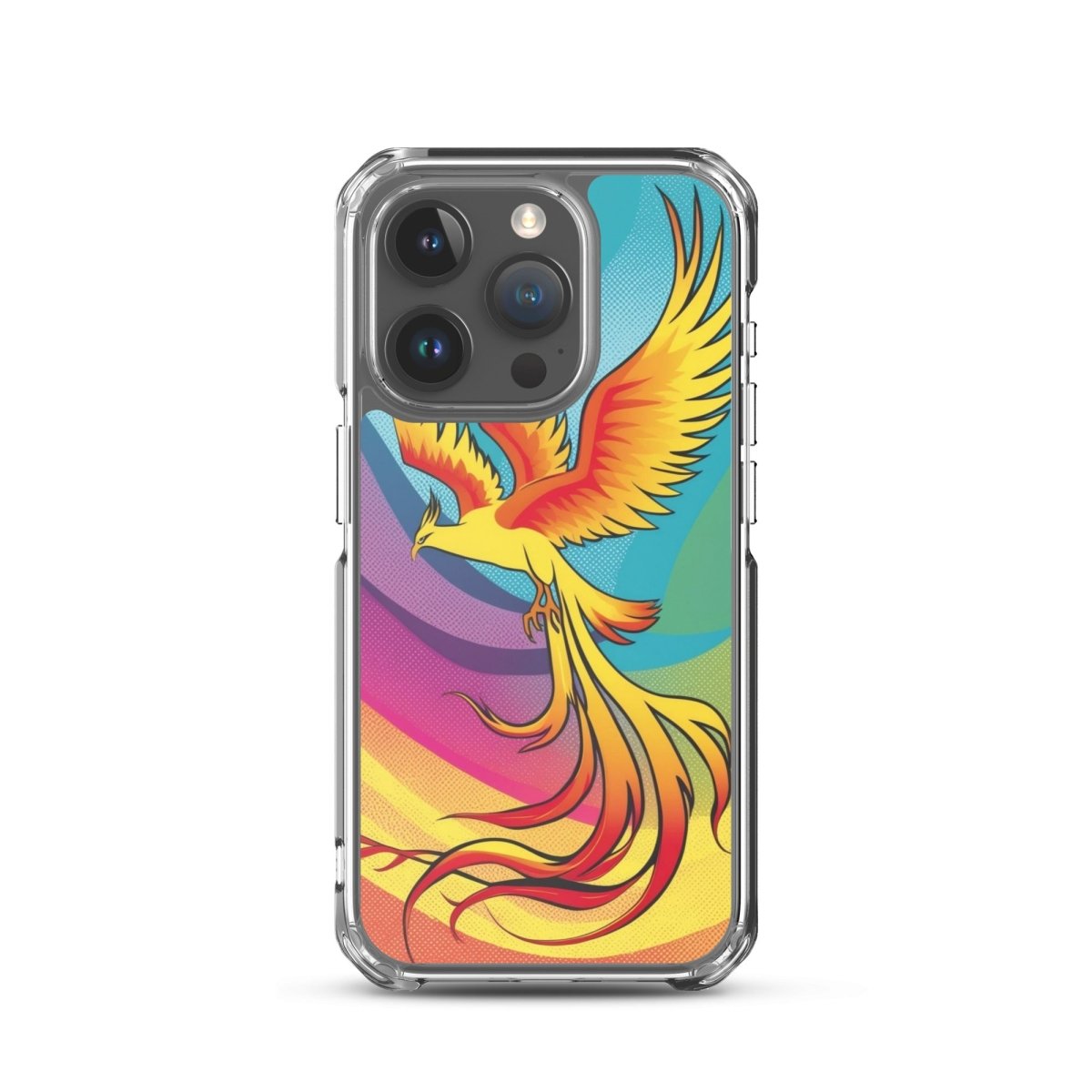Rising Phoenix - MagSafe® Compatible Clear iPhone Case | Ultra Slim Protective Cover for iPhone 12/13/14/15 | Perfect for Everyday Use & Wireless Charging