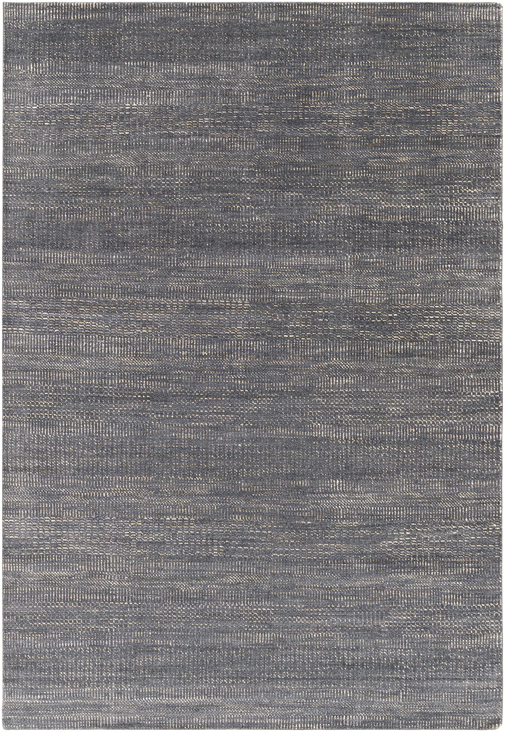 Modern Navy Blue Wool Area Rug 2' x 3' - Soft Handmade Tufted Rug for Living Room, Bedroom & Nursery - Non-Slip Denim Teal Accent Rug - Perfect for Home Decor, Cozy Spaces & High Traffic Areas