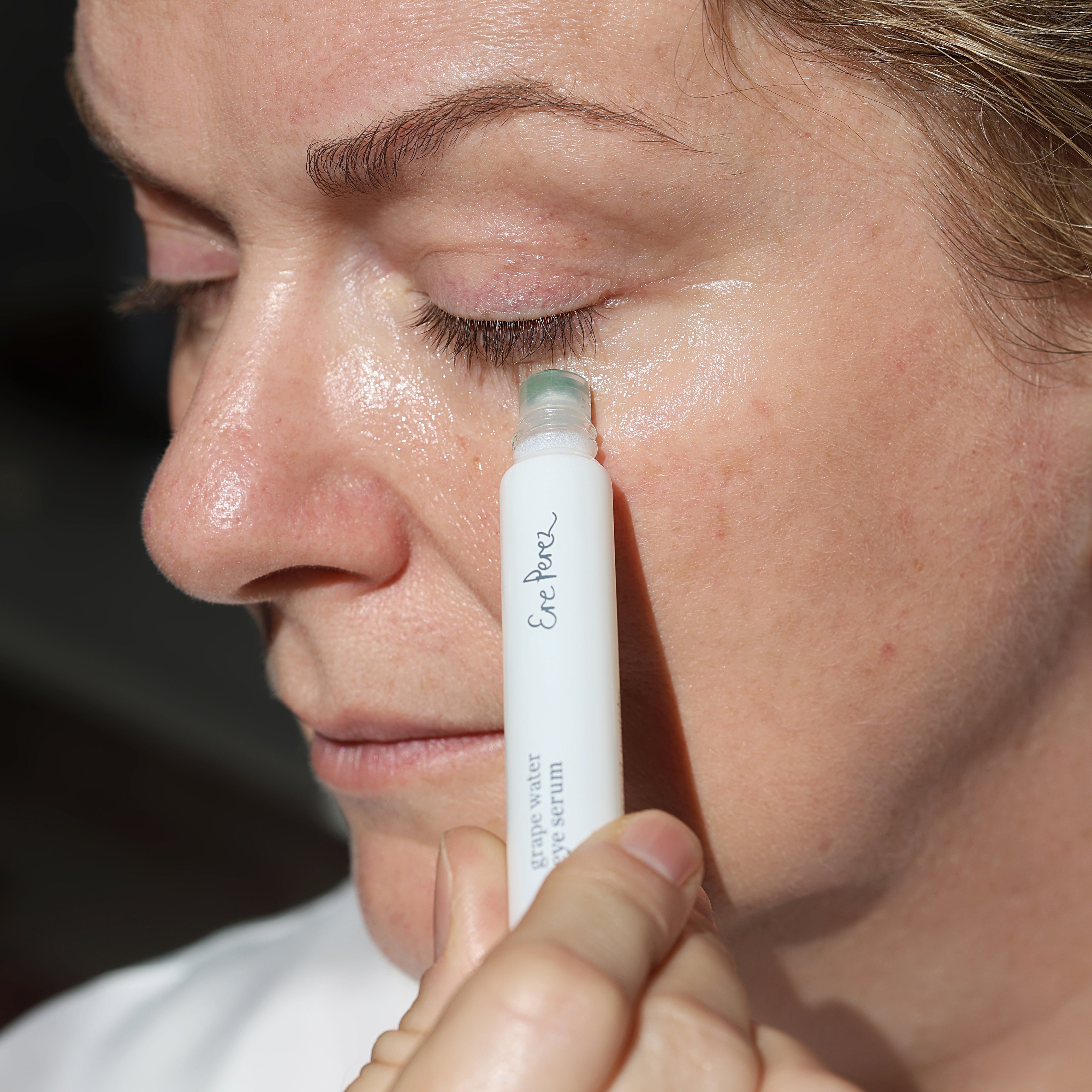 Ere Perez Grape Eye Serum - Organic Dark Circle Treatment for Puffy Eyes | Vegan & Cruelty-Free Under Eye Cream for Brightening & Hydration | Perfect for Night Routine & Travel Skincare