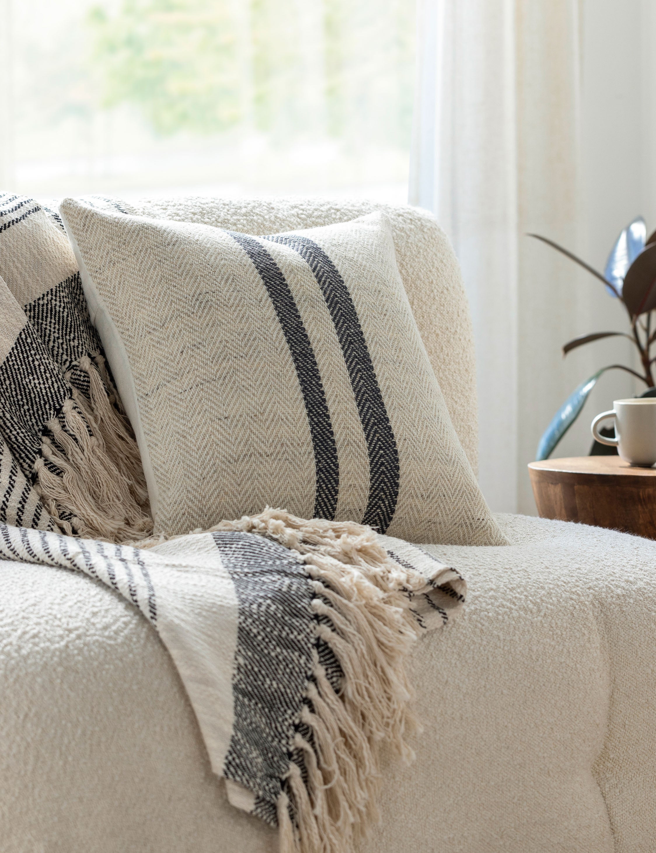 Becki Owens x Surya Brett II Decorative Throw Pillow - Luxury Home Decor Accent for Sofa, Bed & Living Room