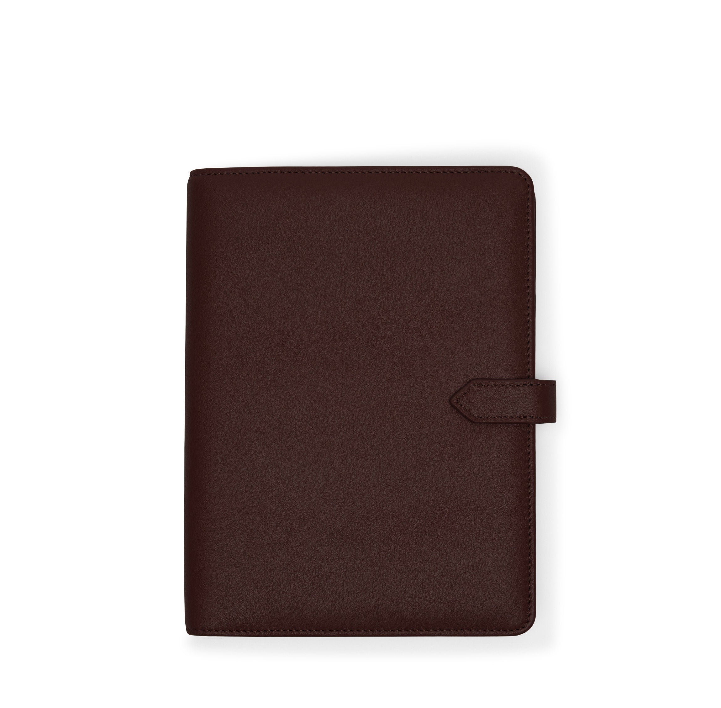 A5 Junior Snap Padfolio Brown - Professional Leather Portfolio for Business, School & Meetings - Perfect for Students, Executives & Professionals