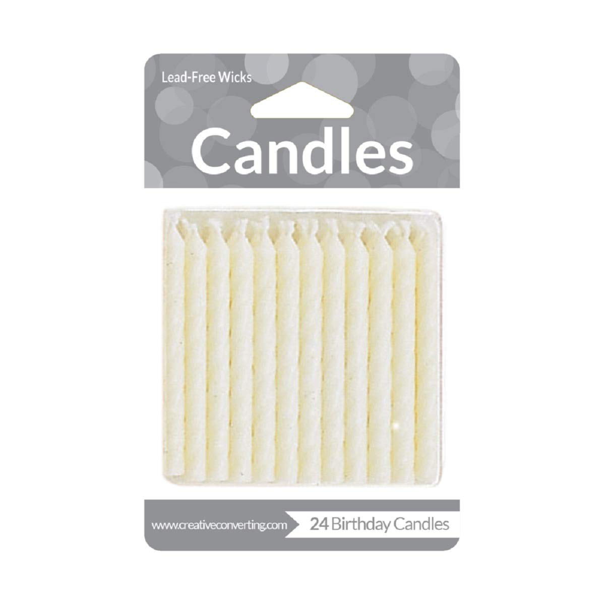 576-Pack White Dove Birthday Cake & Cupcake Candles - 2.5