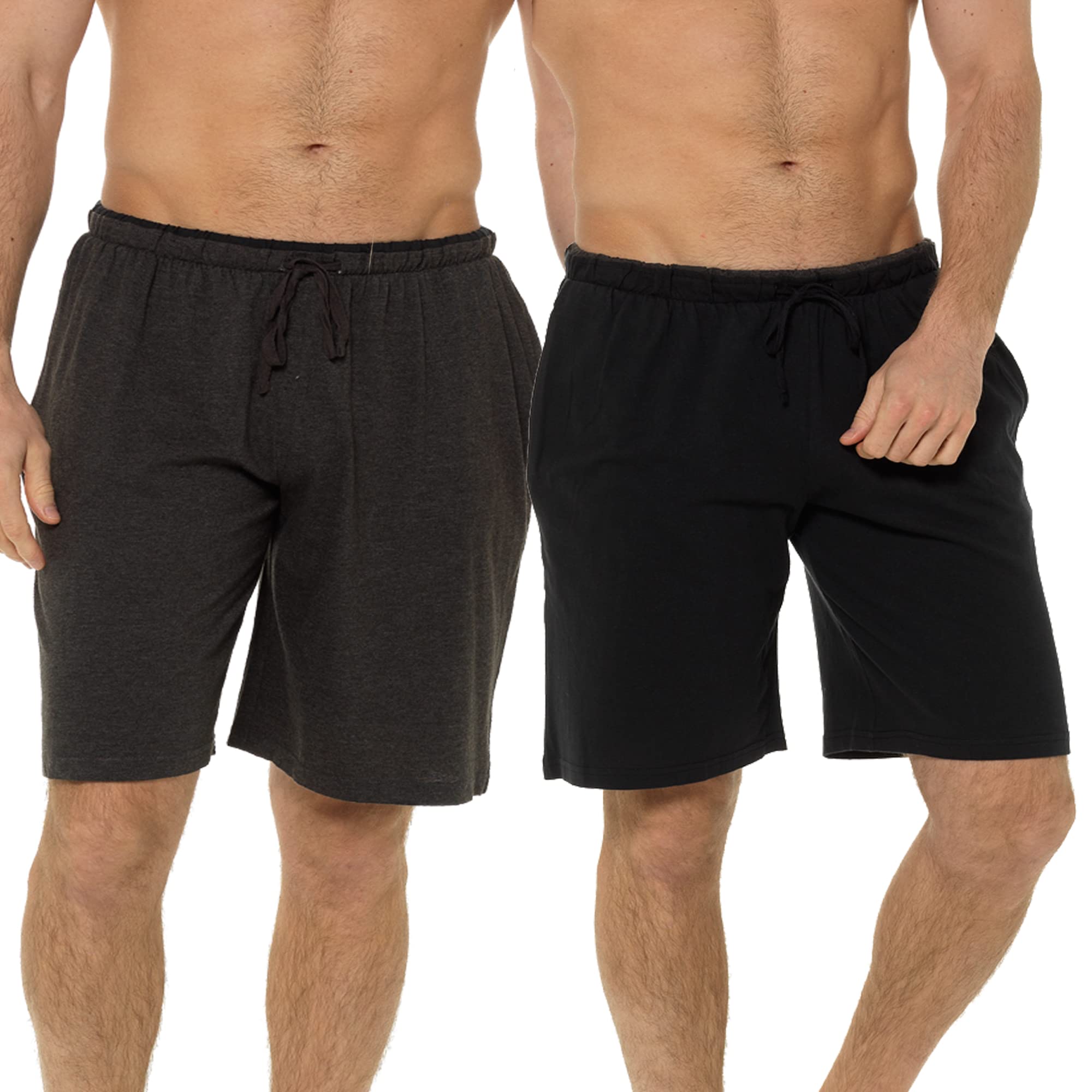 **INSIGNIA Men's Cotton Twin Pack Pajama Shorts - Soft Lounge & Sleepwear for Comfortable Nights at Home**    *(Use for relaxing, sleeping, or lounging around the house - perfect for cozy nights and lazy weekends!)*