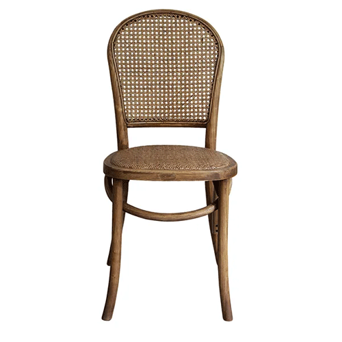 Drew Dining Chair Natural Wood - Modern Farmhouse Dining Room Furniture for Kitchen, Dining Table, and Home Decor