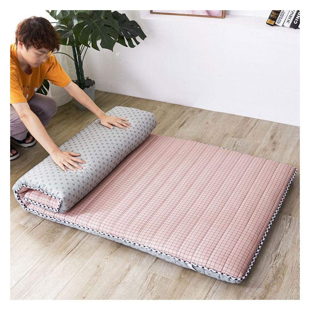 Japanese Futon Mattress - Foldable Quilted Floor Sleeping Mattress for All Seasons | Comfortable Tatami Bed for Guest Rooms, Small Spaces & Meditation Areas
