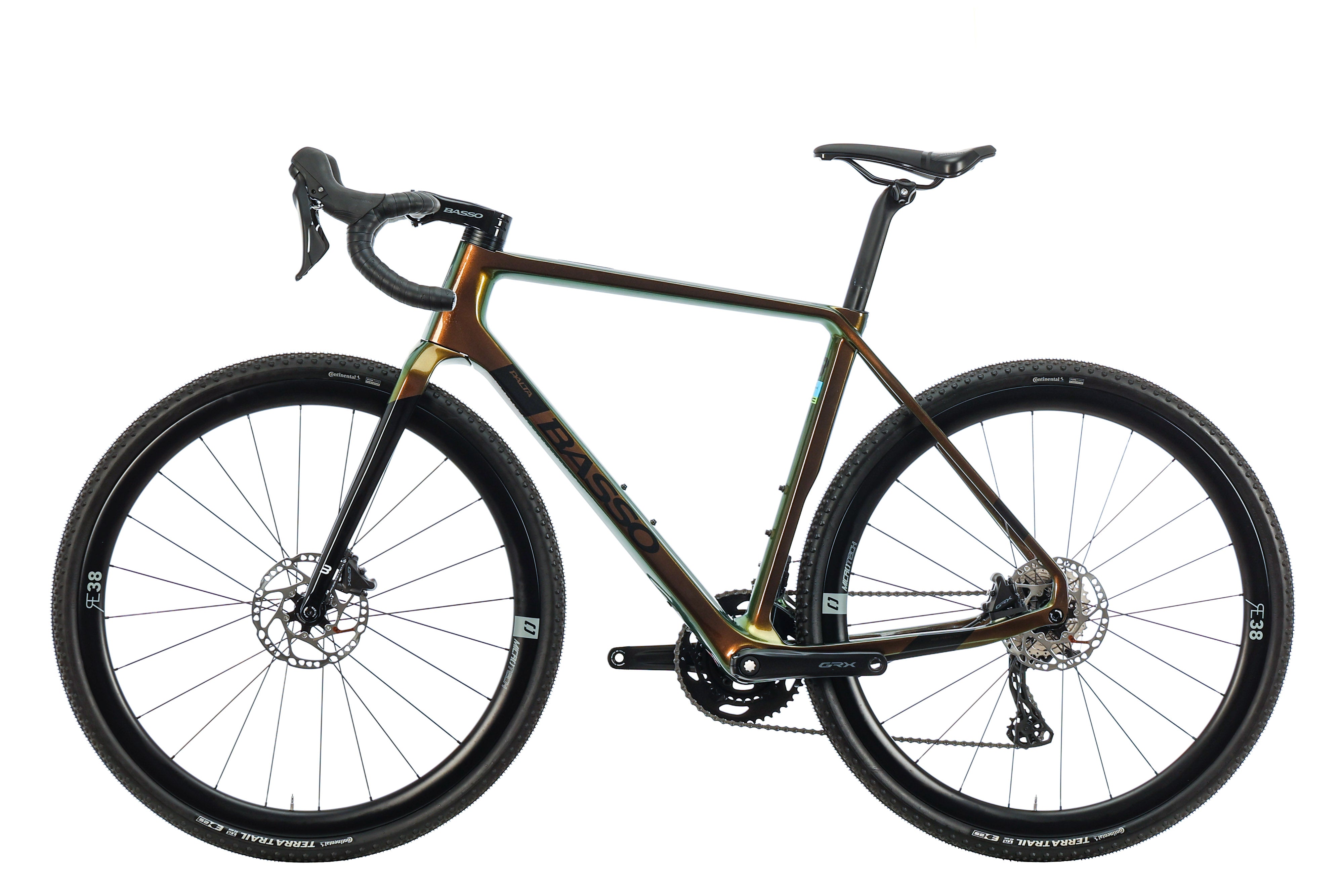 Basso Palta Gravel Bike 2023 - Medium Size, Lightweight Carbon Frame, All-Terrain Adventure & Commuting Bike for Men & Women