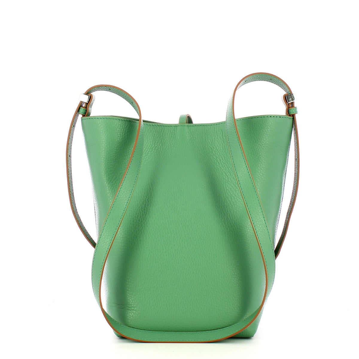 Gianni Chiarini Amelia Menta Crossbody Bag for Women - Stylish Green Leather Purse with Adjustable Strap, Perfect for Work, Travel & Everyday Use (Model: BS 11346/COMM GRN MENTA)