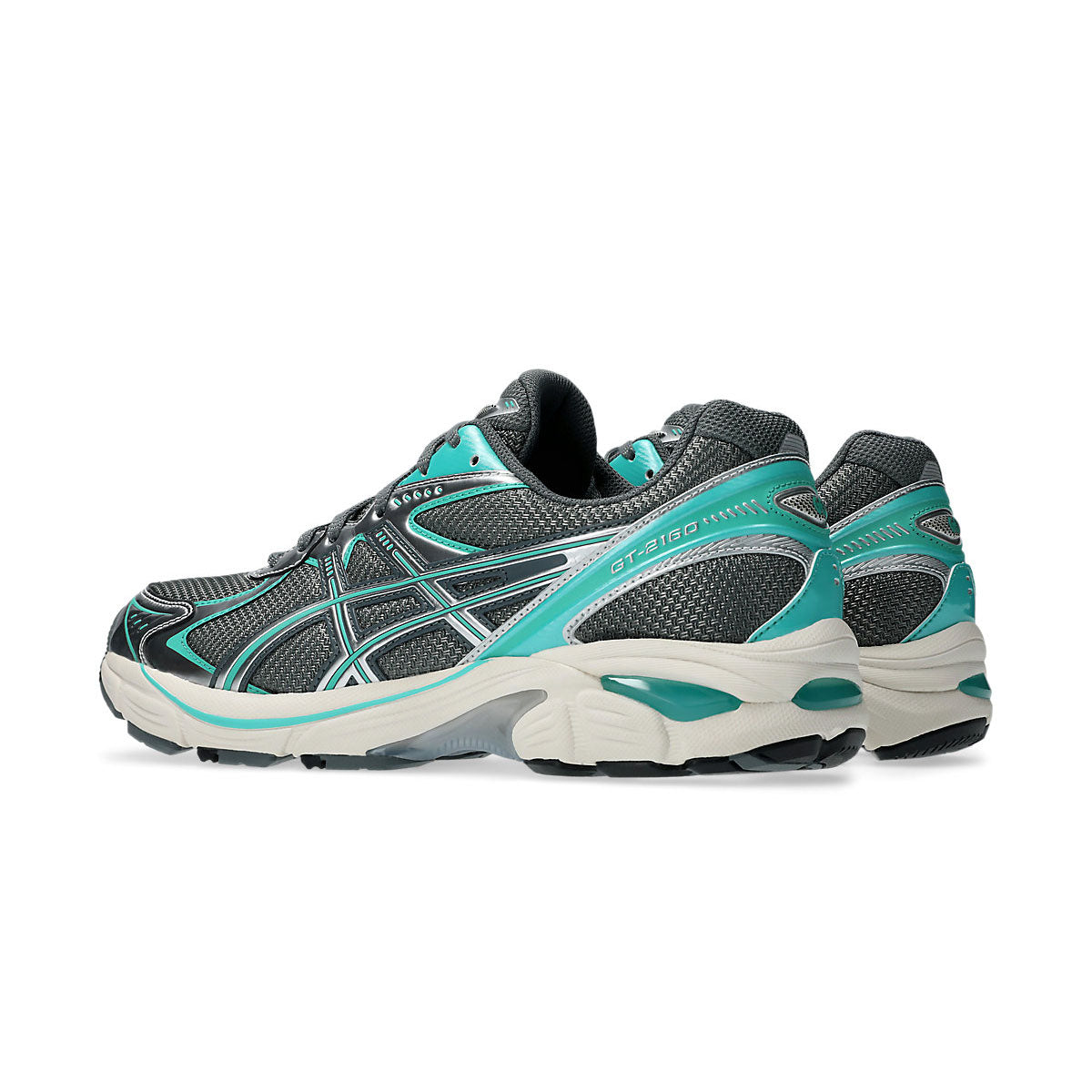 ASICS GT-2160 Running Shoes for Men - Steel Grey/Waterfall - Lightweight Cushioned Sneakers for Jogging, Gym & Daily Wear